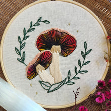 Load image into Gallery viewer, Magic Mushrooms Mixed Media Embroidery Kit