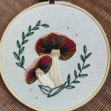Load image into Gallery viewer, Magic Mushrooms Mixed Media Embroidery Kit