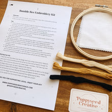 Load image into Gallery viewer, Bumble Bee Embroidery Kit