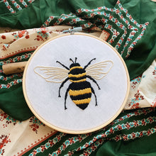 Load image into Gallery viewer, Bumble Bee Embroidery Kit