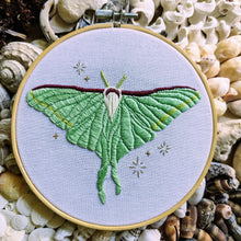 Load image into Gallery viewer, Luna Moth Embroidery Kit
