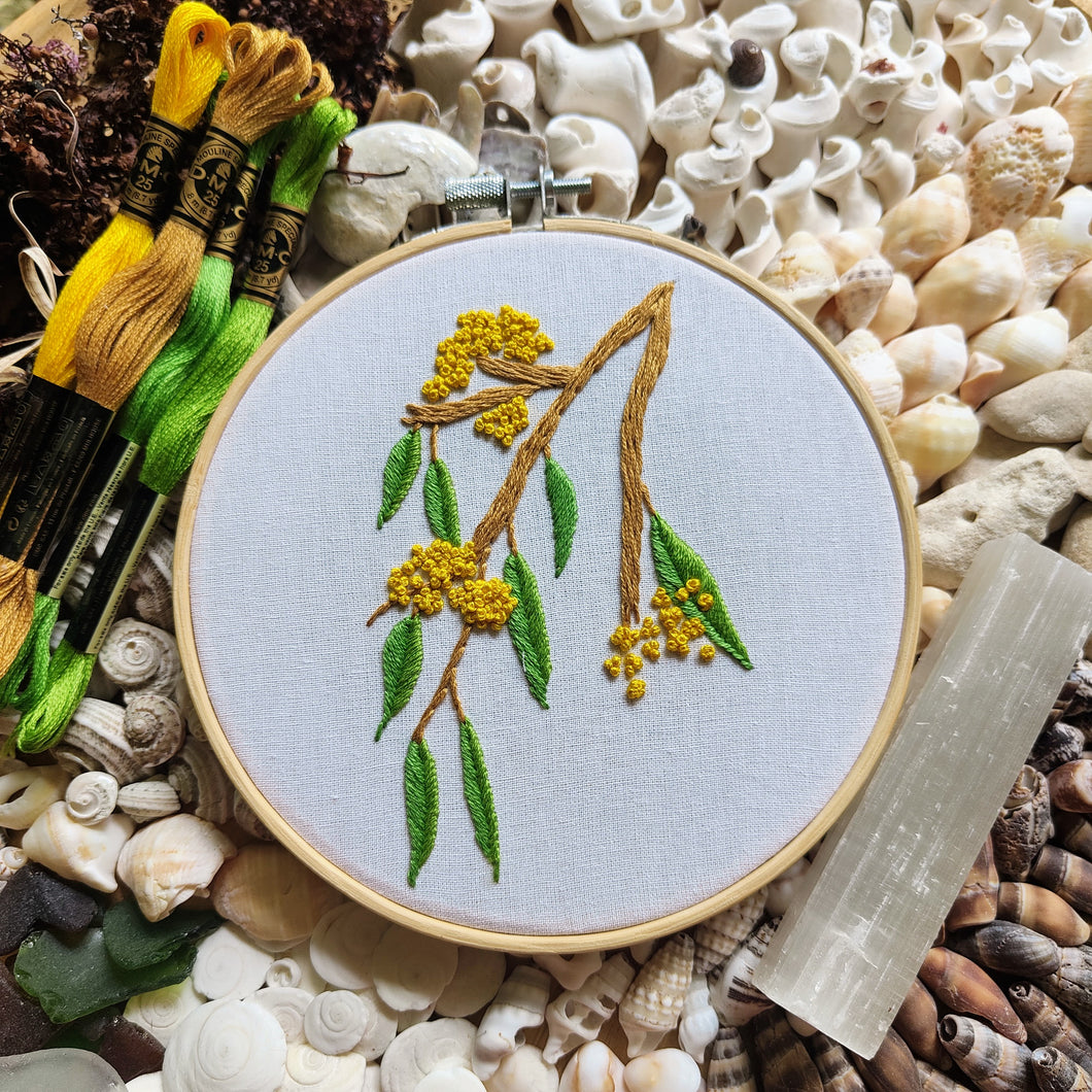 Wattle Embroidery Kit